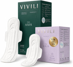 VIVILI Day and Night Pads Combo, 8 overnight 16.5 inch and 12 regular 9.5 inch