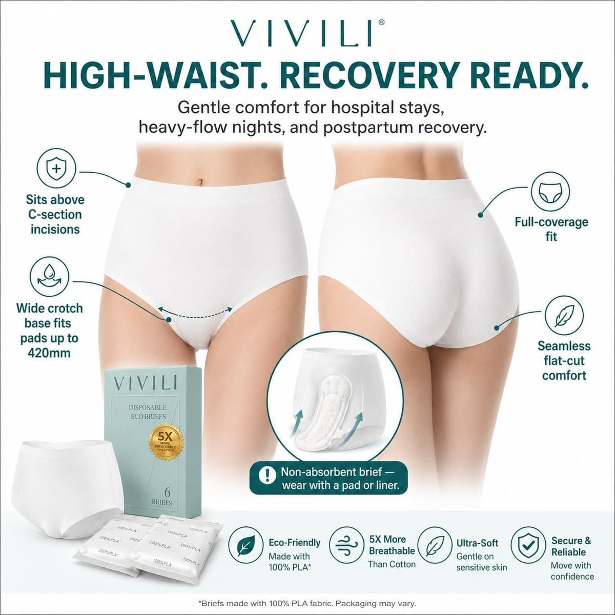 VIVILI Disposable Briefs, image 6